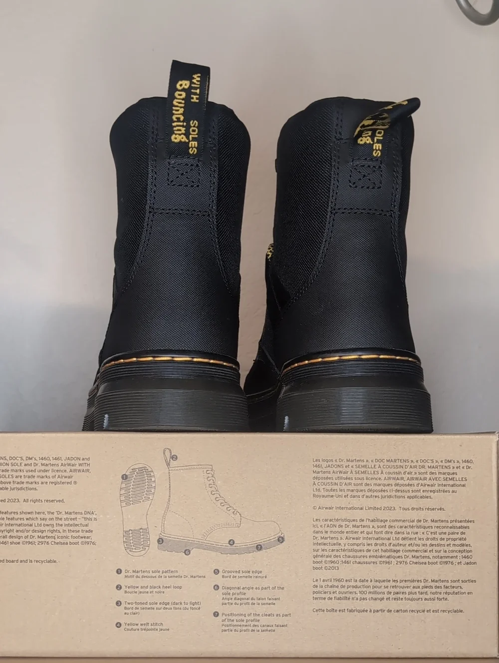 Dr. Martens Black Combs Tech Boots.
